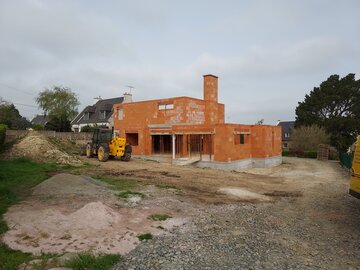 Construction d'une maison neuve avec cloture à Saint-Cast-le-Guildo