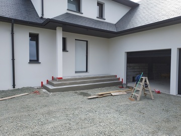 Construction d'une maison neuve avec cloture à Saint-Cast-le-Guildo