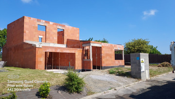 Construction d'une maison individuelle mono pente à Pléneuf-Val-André