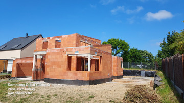 Construction d'une maison individuelle mono pente en brique BGV à Pléneuf-Val-André