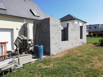 Construction d’extension, agrandissement et surélévation de maison à Saint-Brieuc