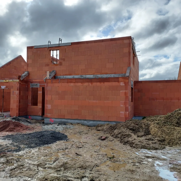 Construction d'une maison en BIO brique BGV sur la commune de Landebia proche de Lamballe