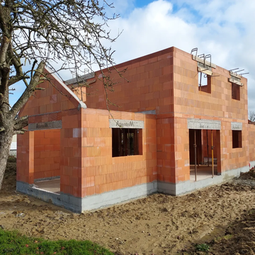 Construction d'une maison en BIO brique BGV sur la commune de Landebia proche de Lamballe