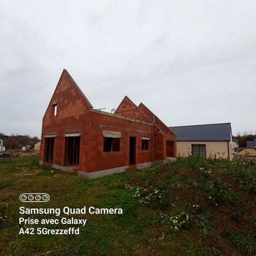 Construction de maison en bio brique BGV thermo à PLOUFRAGAN