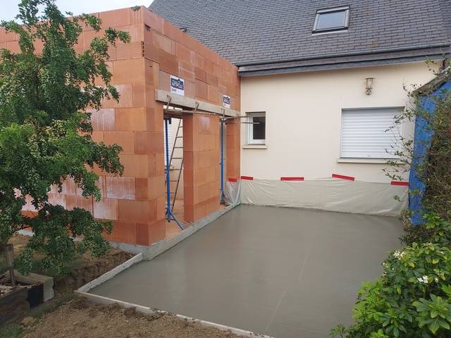 Extension d'habitation et terrasse à Planguenoual proche de Lamballe